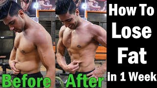 How to Lose Fat & Weight in 1 Week (Men and Women) | Belly Fat Workout & Exercise
