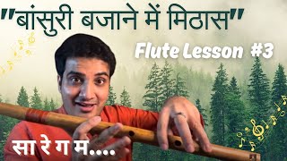 Flute Lesson 3 / Sa Re Ga Ma Flute Pratice and Sweetness in Your Flute Playing screenshot 3