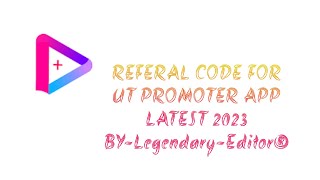 REFERAL CODE FOR UT PROMOTER APP- GET FREE SUBSCRIBERS @legendary-edits24 LINK IN THE DISCRIPTION screenshot 2