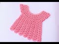 Vestido de niña 💖  a crochet muy facil y rapido