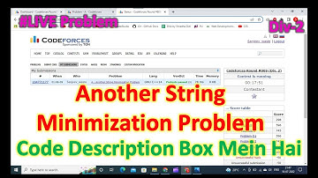 Another String Minimization Problem || Codeforces || Solution Explain