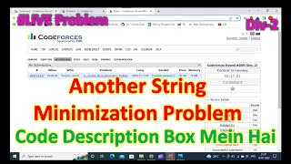 Another String Minimization Problem || Codeforces || Solution Explain