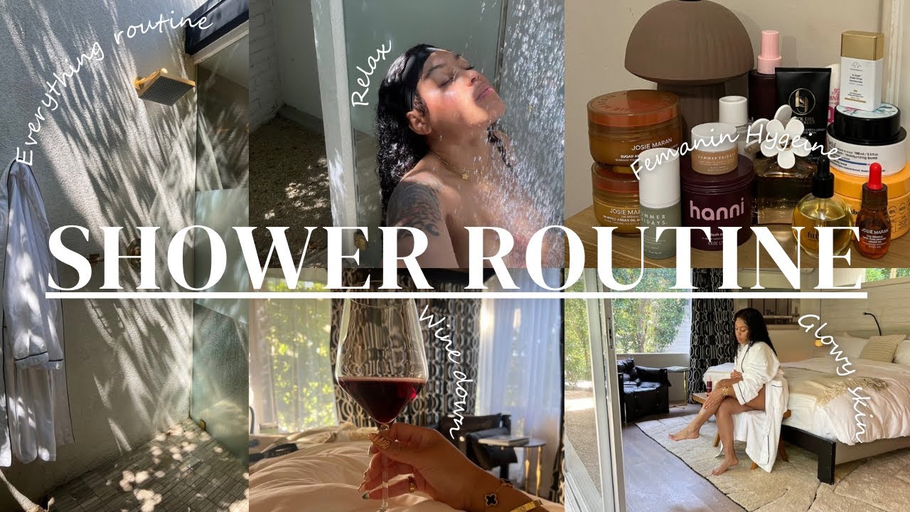 EVERYTHING SHOWER SKINCARE ROUTINE | relaxing & calm, feminine hygiene, glowy skin & more