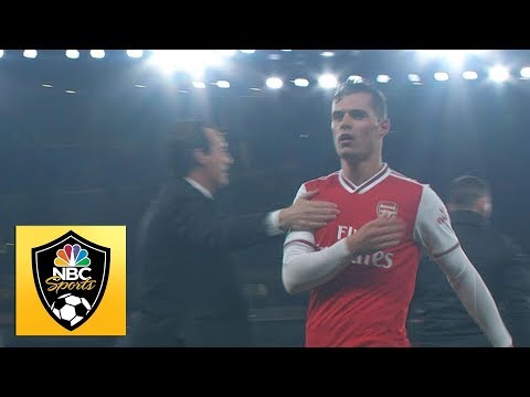 Granit Xhaka jeered by Arsenal fans as he is subbed off | Premier League | NBC Sports