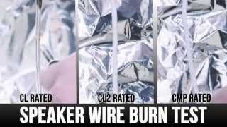 Speaker Wire Burn Test
