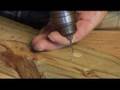 Furniture Repair Tips: Plugging Screw Holes : Remove Plug to Repair Holes in Furniture Furniture Repair Tips: Plugging Screw Holes : Remove Plug to Repair Holes in Furniture