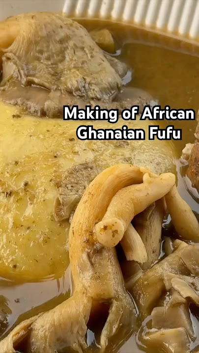 Making of African Ghanaian Fufu #cooking #fufu