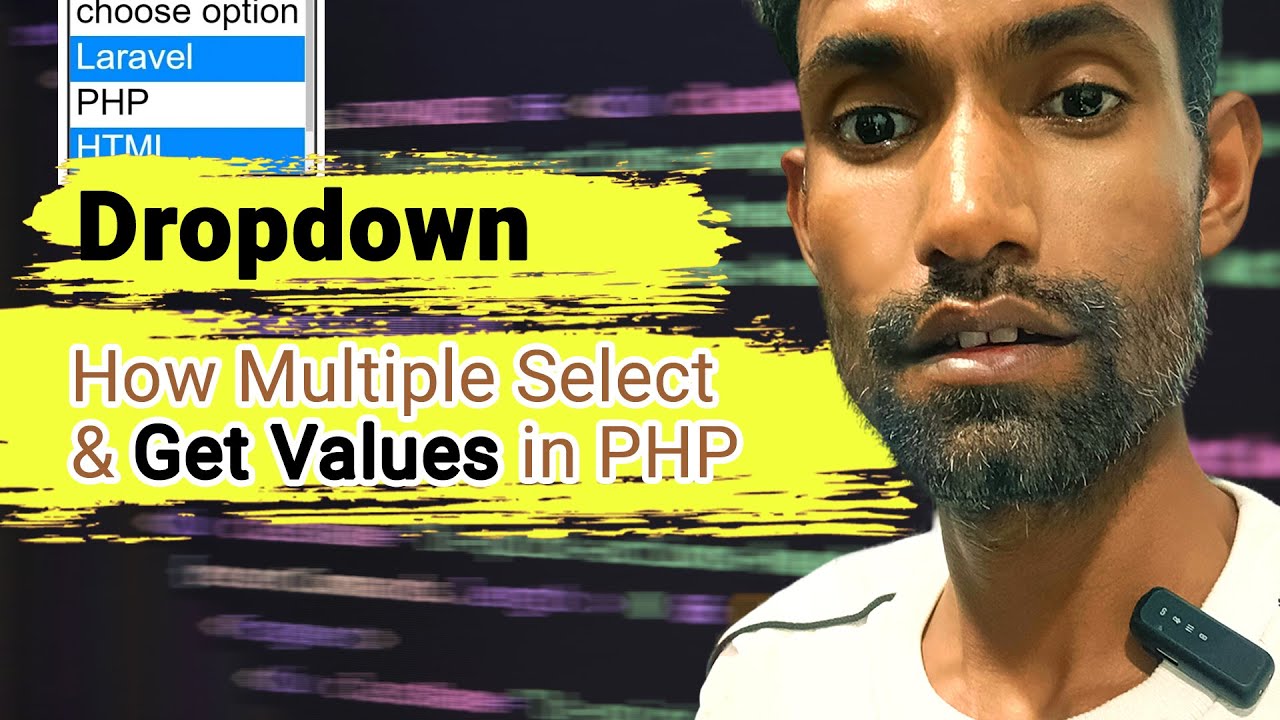 Multiple Select Dropdown  Get Values In Php