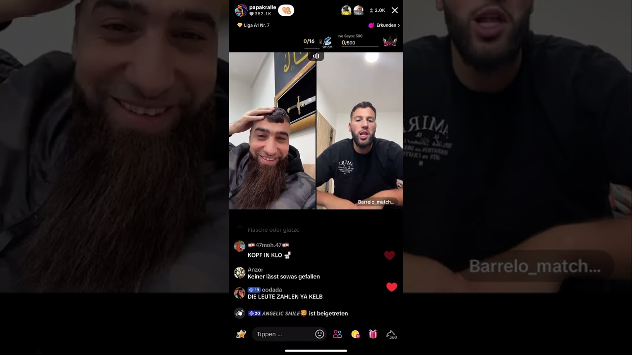 🚫 Papakralle mit Barello will Strafe immer noch nicht machen 2 🤯 #tiktok #live #papakralle #barello