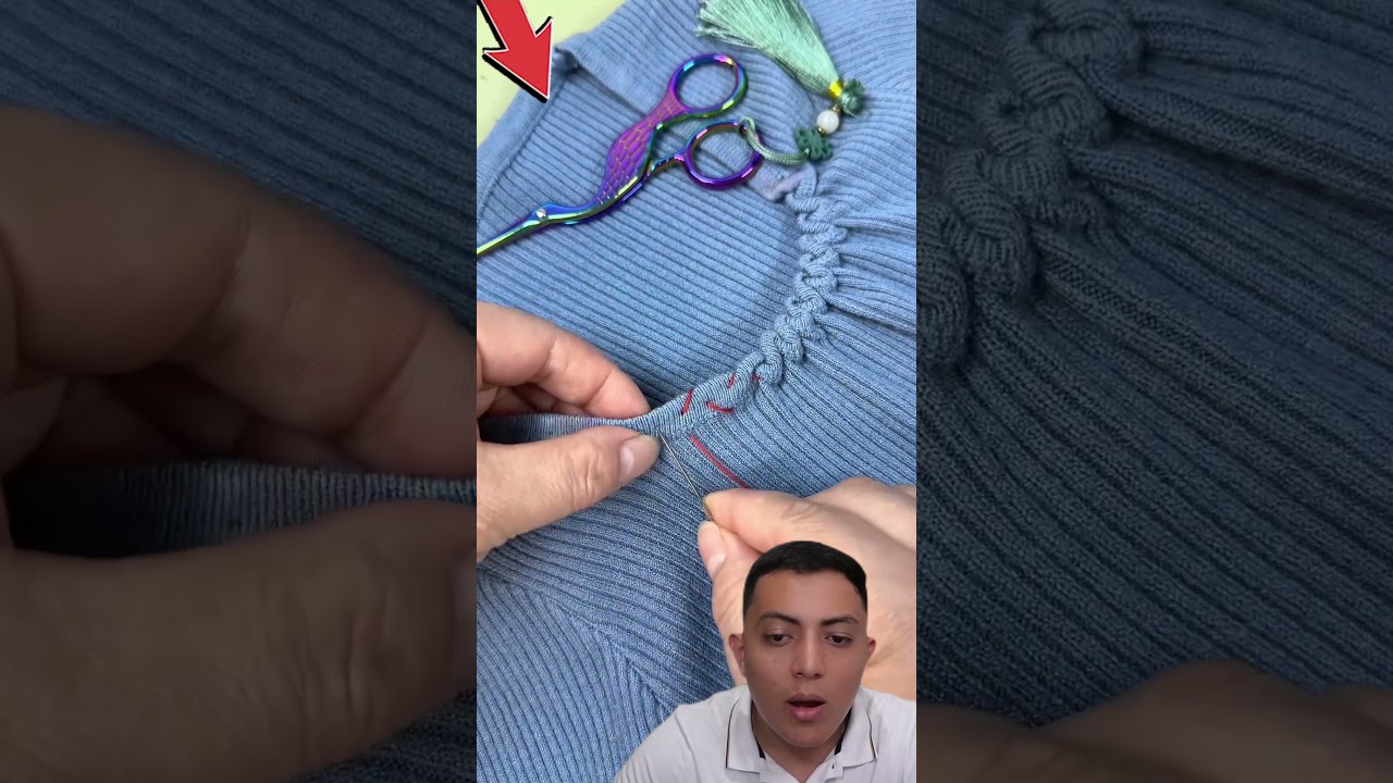 Así puedes coser el cuello de una camisa