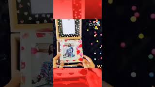 cute little gift box with Mini birthday album ?, handmade birthday album/scrapbook idea