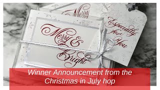 Winner Announcement | Christmas in July