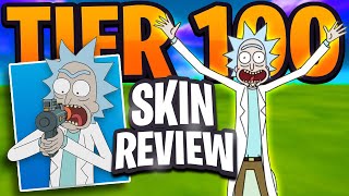 Is RICK SANCHEZ Worthy Of The Tier 100 Spot? (Season 7 Tier 100 Skin Review And Gameplay)