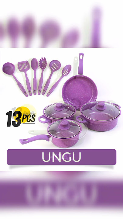 Set Panci Cantik 13 Pcs Cuma 100 Ribuan ‼️ Dapur Jadi Mewah