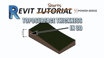 Revit #shorts - 02 | Add Thickness To Toposurface