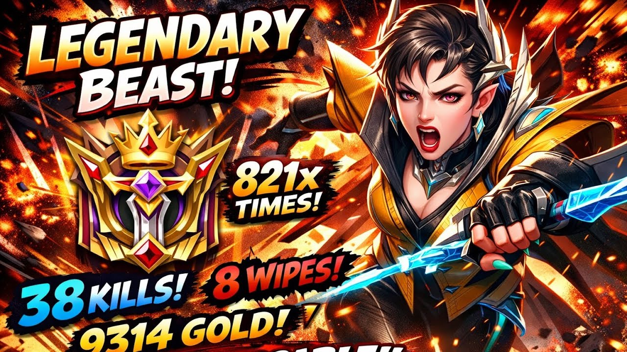 Legendary Eudora 9 kills🔥0 wipes! Rank mode 🎮#mobalegends5v5official 