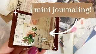 Starting a new journal! Working in a TINY art journal π