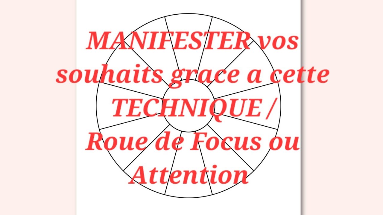 Technique de la Roue d'attention pour réaliser vos Souhaits les plus chers