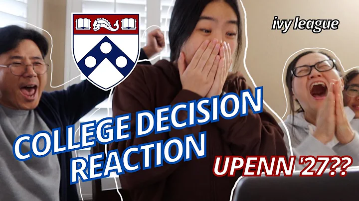 COLLEGE DECISION REACTION 2023 | ivy league (UPENN...