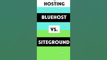 Bluehost vs SiteGround Hosting #Shorts