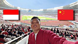 Vlog watching the Indonesian national team vs. China live at GBK