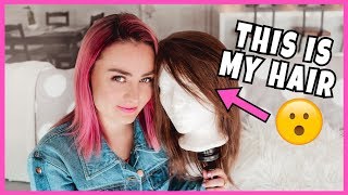Giving A Wig Made of My Hair To A Subscriber Without Hair!