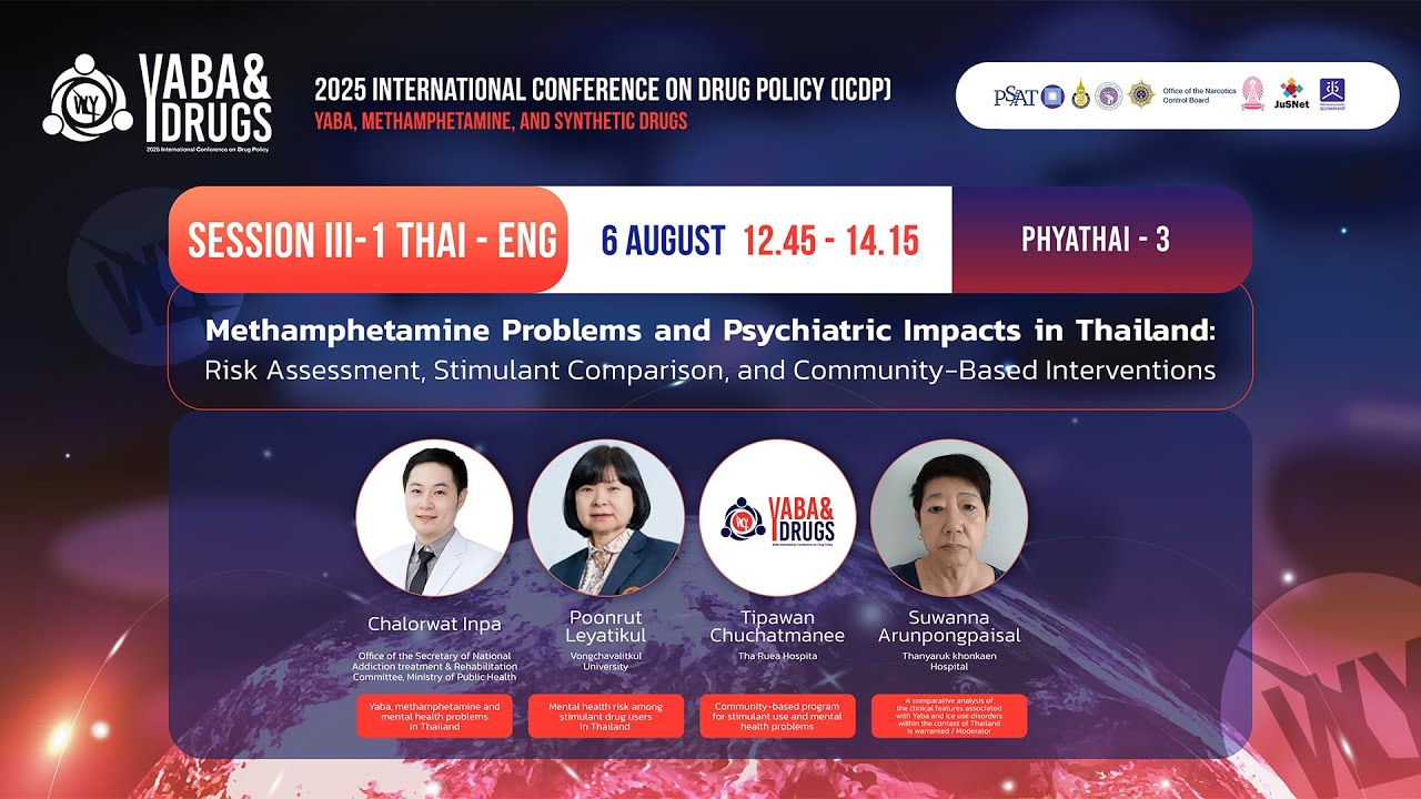 Methamphetamine Problems and Psychiatric Impacts in Thailand | 2025 ICDP: YABA&Drugs
