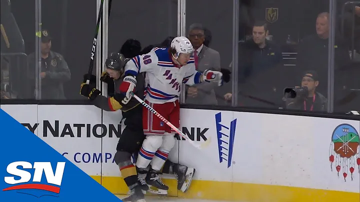 Brendan Lemieux Elbow Catches Cody Glass Up High F...