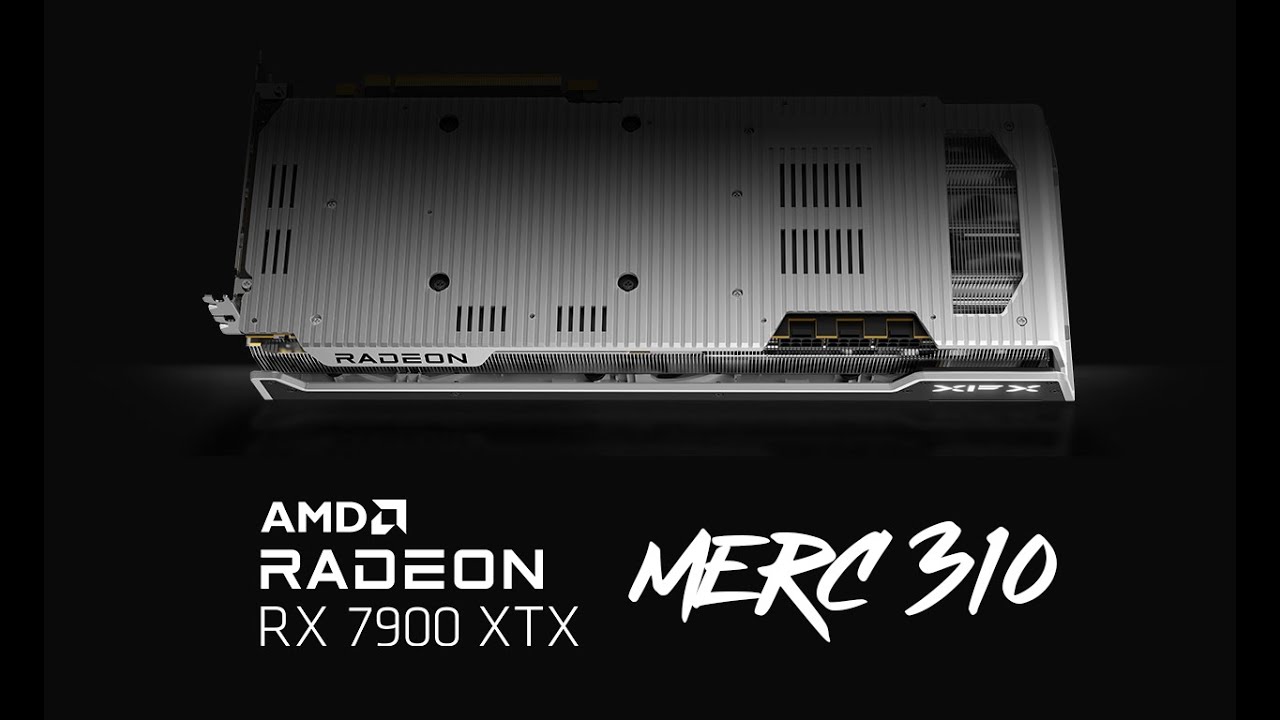 XFX Speedster MERC310 AMD Radeon RX 7900XTX Black Gaming Graphics Card with  24GB GDDR6, AMD RDNA 3 RX-79XMERCB9