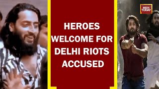 Out On Parole, Delhi Riots Accused Gets Heroes Welcome, Pathan Who Fired At Cops Gets Grand Welcome