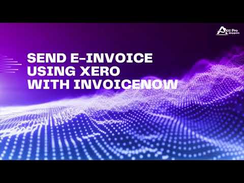 How to send E-Invoice using Xero (Singapore)