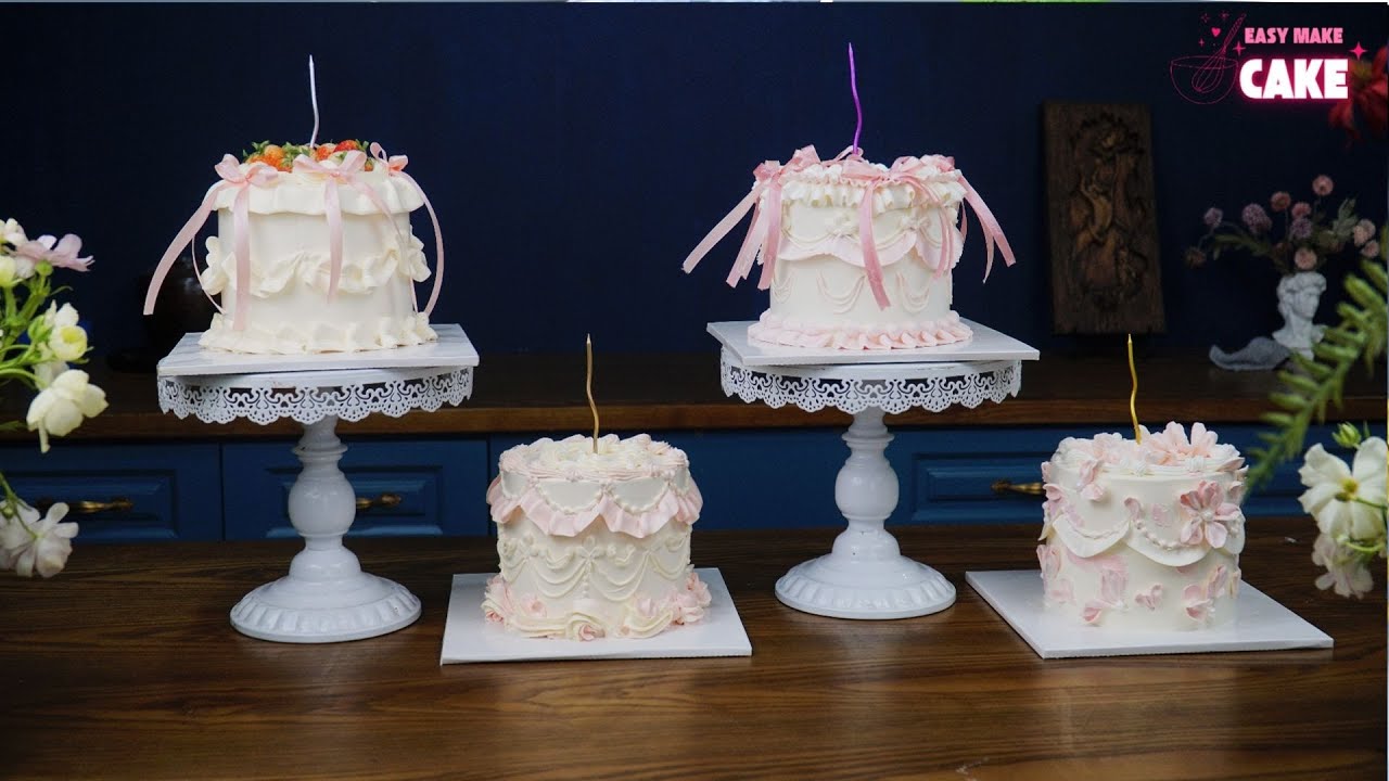 4 Easy Vintage Cake Decorating Ideas for Beginners | Easy Make Cake