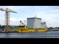 BigLift Ship Happy Ranger arrives on the River Tyne 9th August 2016