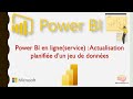 Power bi service  actualisation planifie dun jeu de donnes