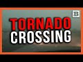 Tornado Crossing: Possible Rain-Wrapped Tornado Crosses Oklahoma Highway