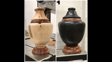Ebonised Beech and Sapele Urn Part 2: Ebonising with Vinegar and Steel Wool