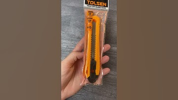 Review Dao rọc giấy Tolsen 30081 18 x 100 mm (Vàng), chính hãng, giá xịn!