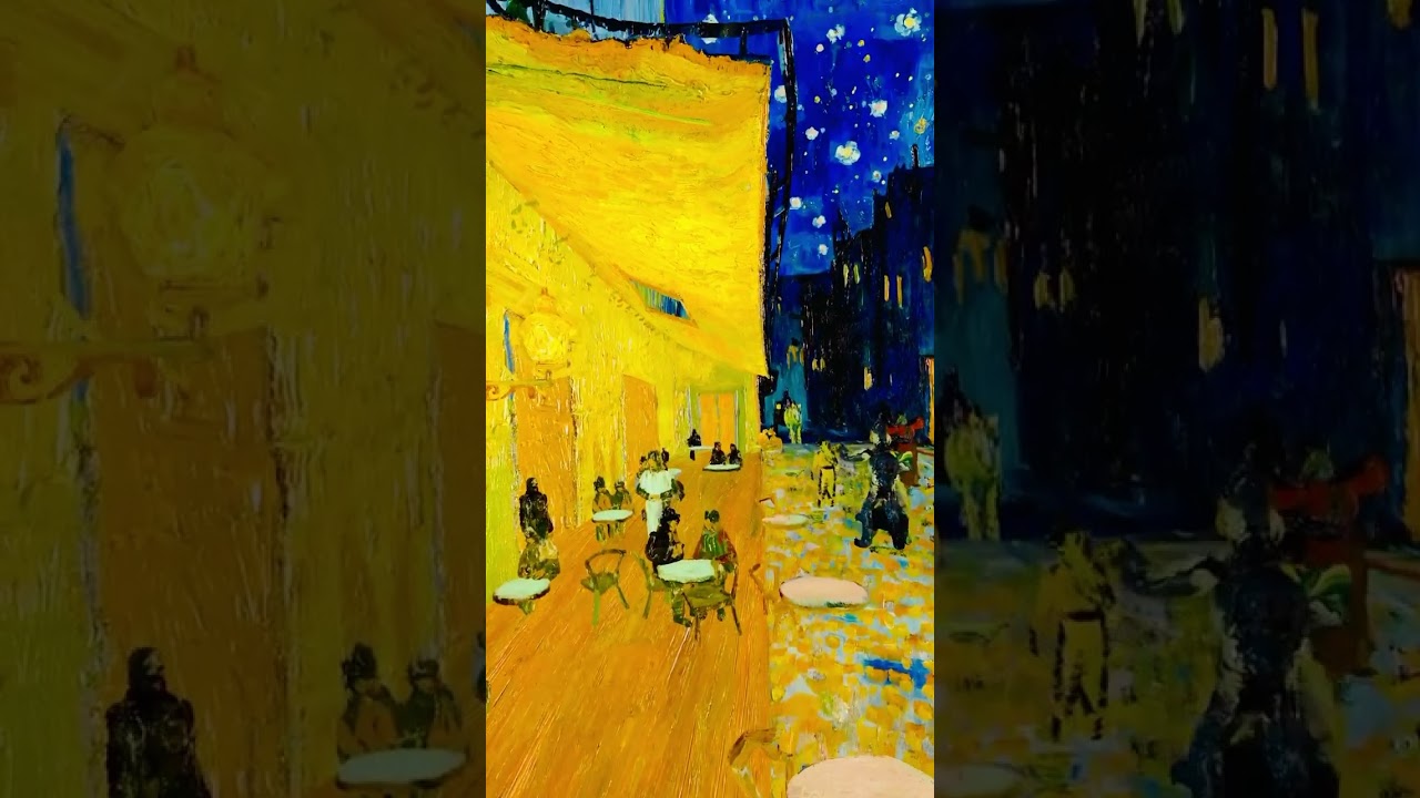 夜のカフェテラス》ゴッホ - YouTube