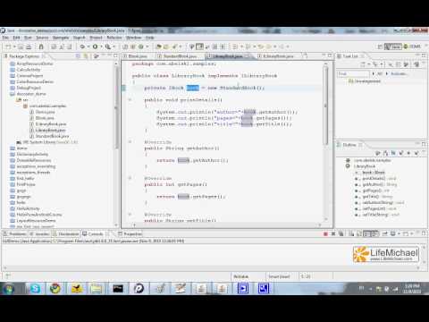 Example of a Decorator implementation in Java