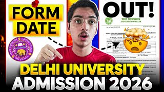 DU Admission 2026 Form Date OUT📃✅? | CUET 2026 Latest Update 🔥
