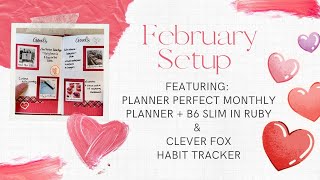 February Perfect Planner TN Setup | Review & Setup Clever Fox Habit Tracker