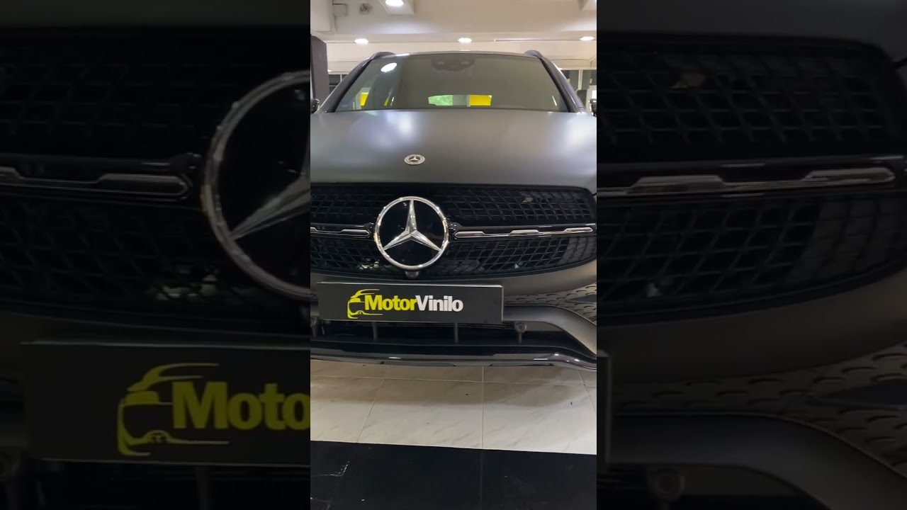 Full wrap Mercedes GLC 300e Matte Black🏴 #motorvinilo #carwrapping  #wraping #mercedes #carwrap #3m 