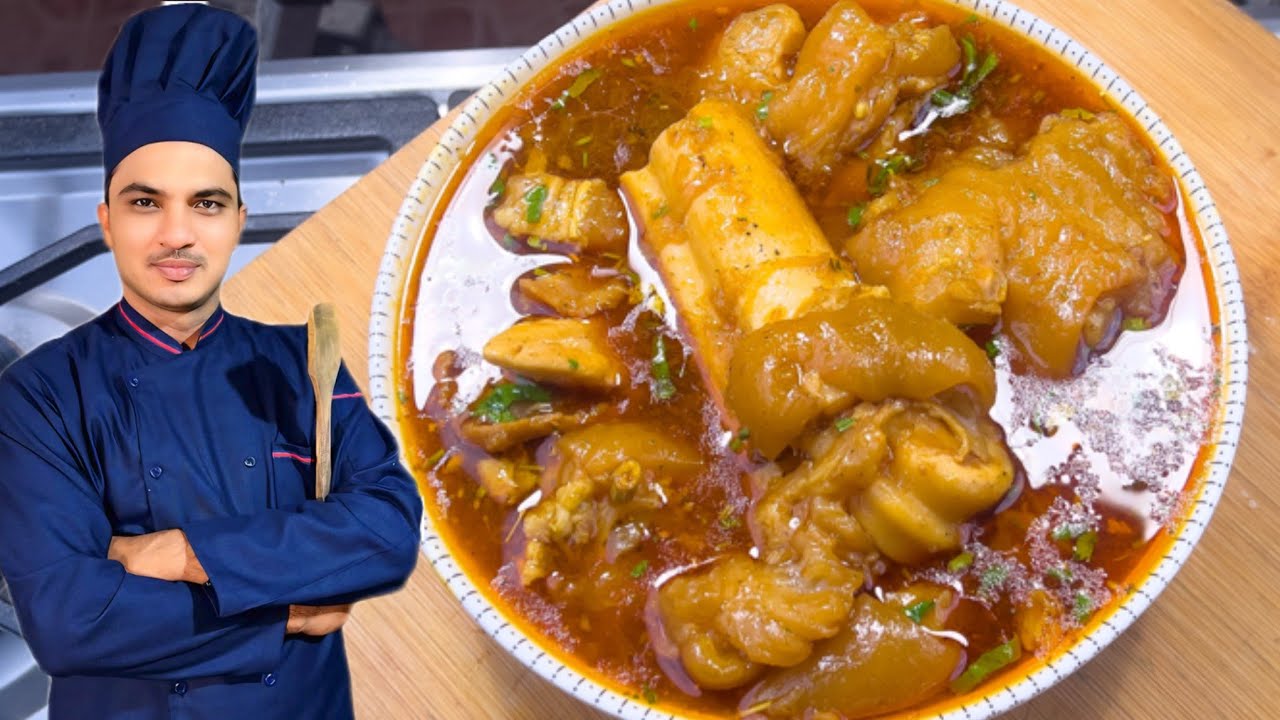 Beef Paya Recipe|Baray Paye Lahori Style By Chef M Afzal|