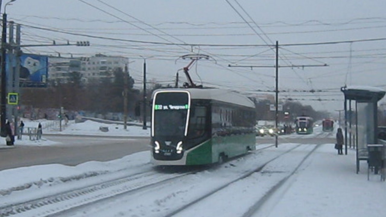 Снято на мыльницу | 02.02.2026 | Два трамвая 71-628-01
