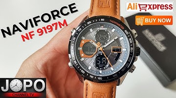 NAVIFORCE NF9197 Fashion Military Dual Time Watch│Naviforce Watch Review│Subtitles