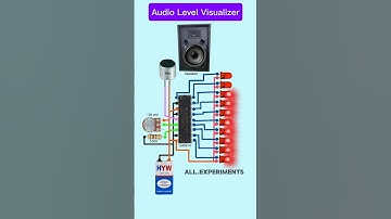 VU Meter Circuit | Audio Level Visualizer Circuit Using LM3914 #shorts #tech #electrical