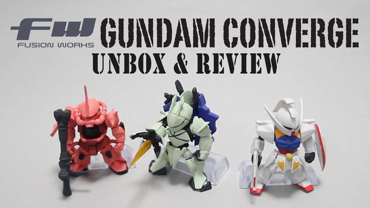 121 - Gundam Converge Zaku II, Turn A, Turn X UNBOXING and Review
