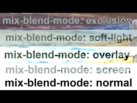 Let's try 5 CSS mix-blend-mode property with text!