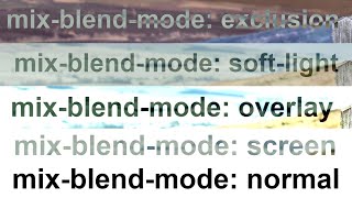 Let's try 5 CSS mix-blend-mode property with text!