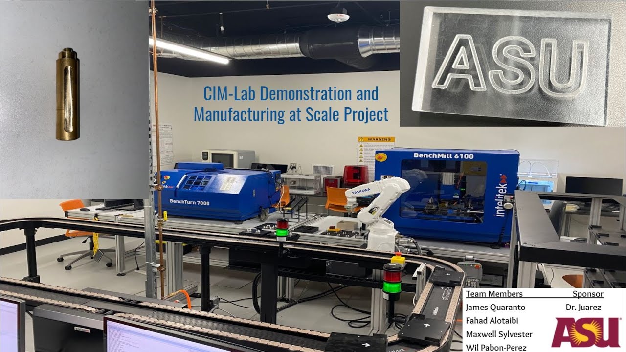 SCAI Manufacturing Lab CIM Project - YouTube
